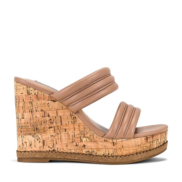 NWOT Steve Madden Wipeout wedge in tan size 9 - Picture 4 of 9